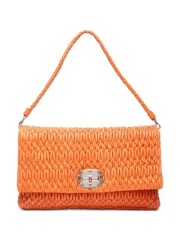Miu Miu 2010-2020 logo-lettering shoulder bag 30019791