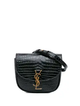 Saint Laurent 2021 Small Croc Embossed Monogram Kaia crossbody bag 30060005