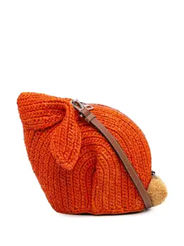 Loewe 2016-2024 Mini Raffia Bunny crossbody bag 30105019