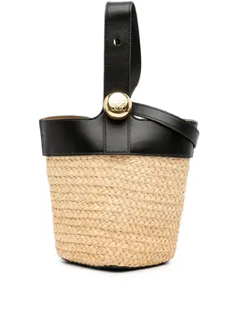 Loewe 2024 Mini Raffia Pebble Bucket Bag satchel 30097944