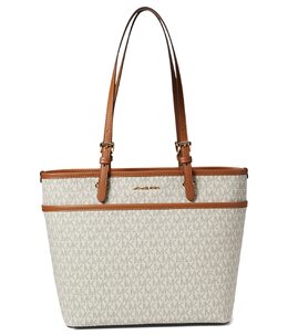 Сумка-тоут Michael Kors Winston Medium Top Zip Pocket Tote, цвет Vanilla/Acorn 9887942 | vanilla/acorn