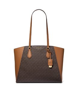Сумка-тоут Michael Kors Taryn Large Multi Function Top Zip Tote, цвет Brown/Acorn 9987267 | brown/acorn