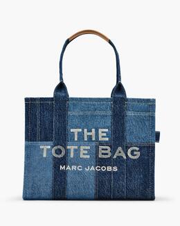 Большая сумка-тоут из денима Marc Jacobs, синий h018m06fa21-422 | blue denim
