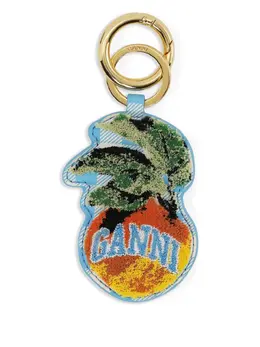 Ganni logo keyring 29880211