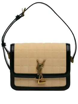 Saint Laurent 2023 Small Quilted Suede Solferino Satchel In Box shoulder bag 30217323