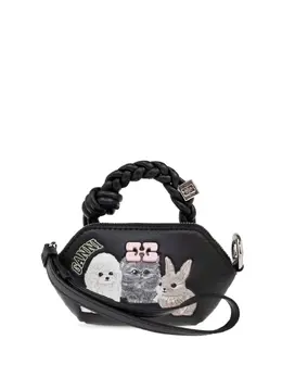 Ganni leather tote bag 30257428