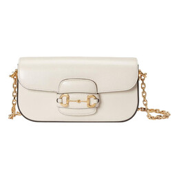 Сумка horsebit 1955 small shoulder bag 'white' Gucci, белый 735178-1db0g-9022 | white