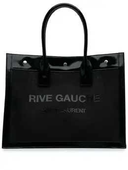 Saint Laurent 2023 Small Mesh and Patent Rive Gauche tote bag 30432464