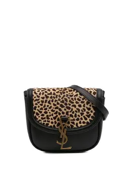 Saint Laurent 2020 Small Calfskin and Pony Hair Leopard Print Kaia crossbody bag 30431361