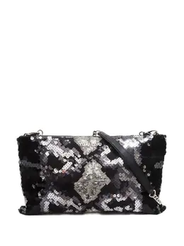 Miu Miu 2000-2010s sequined clutch bag 30055709
