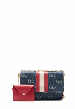 Сумка через плечо JACQUARD Liu Jo, деним li651h2k6-k11 | red blue