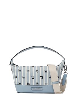 Сумка через плечо IKON Karl Lagerfeld, синий k4851h1pi-k11 | karl dot all over print blue stripes