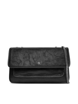 Сумочка Chain Ew Flap Conv Chain Bag LV04K3084G Calvin Klein, черный 8721107875385 | schwarz
