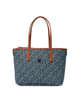 Сумочка Th Monoplay Leather Mini Tote AW0AW17415 Tommy Hilfiger, синий 8721106385694 | dunkelblau