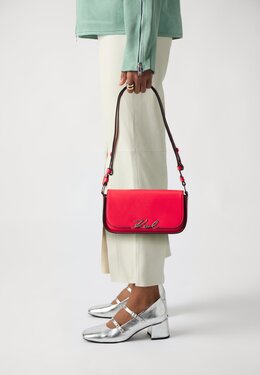 Сумка через плечо K/SIGNATURE CROSSBODY Karl Lagerfeld, розовый k4851h1id-j11 | hibiscus