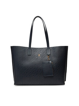 Сумочка Th Distinct Tote Mono AW0AW17195 Tommy Hilfiger, синий 8720638753605 | dunkelblau