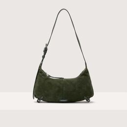 Сумка через плечо Coccinelle Abigail suede bimaterial small, цвет Alga e1so7130301_g28 | alga