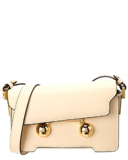 Кожаная сумка через плечо Marni Trunkaroo Mini, белый 7792565846076 | white
