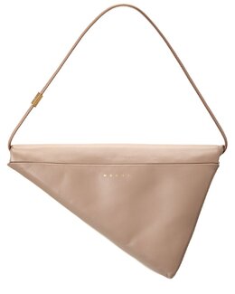 Кожаная сумка через плечо Marni Prisma, бежевый 7792438902844 | beige