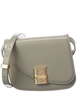 Маленькая кожаная сумка через плечо Ferragamo Fiamma Salvatore Ferragamo, серый 7760296116284 | grey