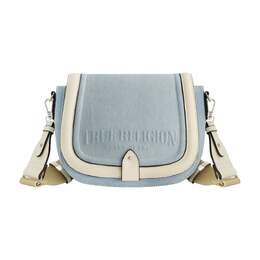 Сумка-седло из денима с логотипом True Religion, светло-голубой 7895123361852 | light blue