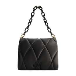Стеганая сумка-цепочка Jason Wu через плечо с логотипом JW, черный 7856259072060 | black