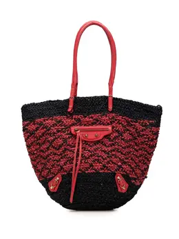 Balenciaga 2010-2024 Raffia Motocross Classic Panier Basket tote bag 30569850