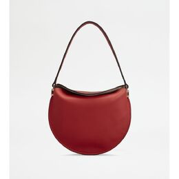 Сумка-хобо Tod's T Case из микрокожи, красный 7919430926396 | red