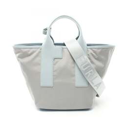 Сумка Furla из синей кожи и нейлона 7902279532604 | blue, gray
