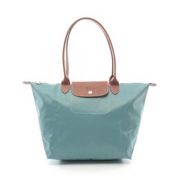 Сумка-тоут Longchamp Le Pliage из холщовой кожи, коричневый/зеленый 7934287577148 | brown, green
