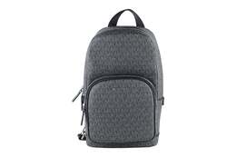 Сумка-слинг через плечо Michael Kors Cooper Medium Signature PVC Commuter, черный 6886214991932 | black