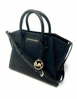 Michael Kors Avril To Zi кожаная сумка-саквояж через плечо, черный 6886187237436 | black