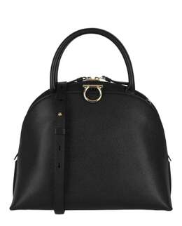 Сумка Gancini Medium с верхней ручкой Salvatore Ferragamo, черный 7845766594620 | black