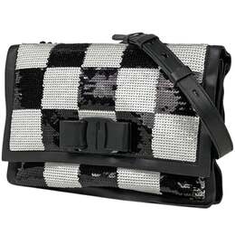 Сумка через плечо Ferragamo Viva Salvatore Ferragamo, черный/белый 7786359291964 | black,white
