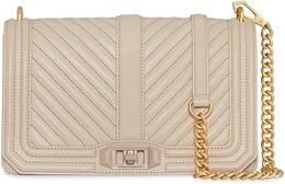 Rebecca Minkoff Chevron Quilted Love сумка через плечо, цвет Stone 7686408339516 | stone