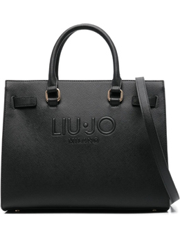 Большая сумка с тисненым логотипом Liu Jo, черный aa5149e0087 | черный