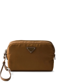 Клатч Re-Nylon на молнии Prada, коричневый 1ns021r067 | коричневый