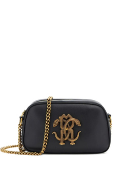 Сумка через плечо с монограммой Roberto Cavalli, черный skb010pz172 | черный