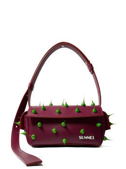 Маленькая сумка через плечо Spiky Labauletto Sunnei, красный accxbag060lth065brgburgundy | красный