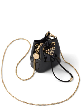 Мини-сумка с логотипом Prada, черный 1nr016069 | черный