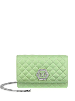 Стеганая мини-сумка Philipp Plein, зеленый paeawbb0652ple005n | зеленый
