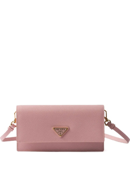 Мини-сумка с треугольным эмалевым логотипом Prada, розовый 1nf0592db3 | розовый