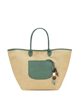 Longchamp Le Pilage woven straw tote bag 30212878