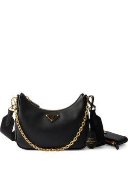 Сумка через плечо Re-Edition 2005 с цепочкой Prada, черный 1bh204vv2pnzv | черный
