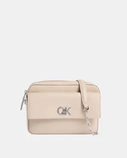 Сумка через плечо с повторной блокировкой Calvin Klein, бежевый a53407697 | beige