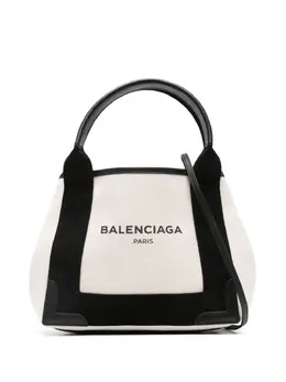 Balenciaga 2020s small Navy Cabas tote bag 24194013