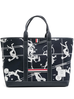 Сумка-тоут среднего размера Thom Browne, синий mag389af0891 | синий