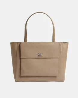 Средняя сумка-шоппер с монограммой Calvin Klein, бежевый a53429509 | beige
