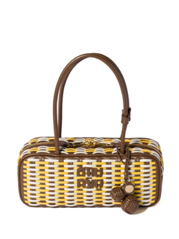 ´Сумка-тоут с эффектом плетения Beau Miu Miu, коричневый 5bb173voim2ibl | коричневый
