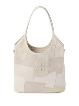 Сумка Ivy в технике пэчворк Miu Miu, белый 5bg231vmln2cri | белый